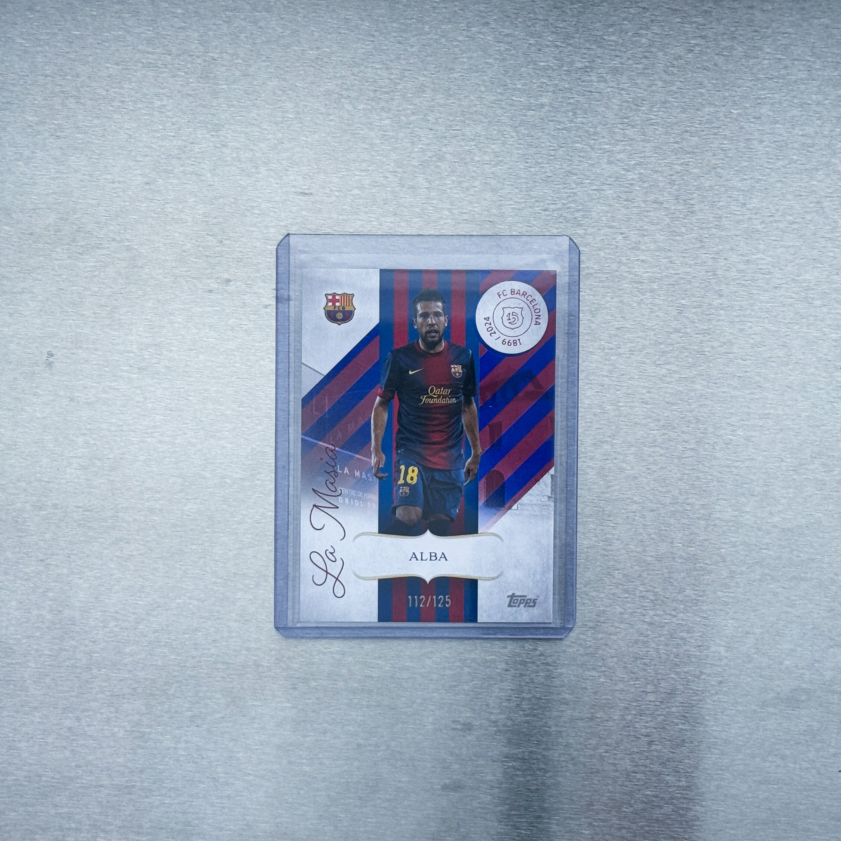 2024-25 Topps FC Barcelona 125th Anniversary - Jordi Alba 112/125